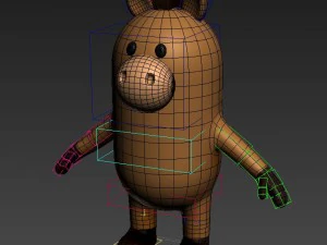 rigged horse character 3D Model