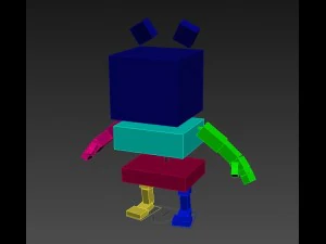 rigged horse character 3D Model