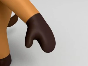 rigged horse character 3D Model
