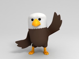 rigged eagle character 3d 3D Model