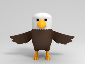 rigged eagle character 3d 3D Model