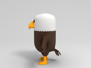 rigged eagle character 3d 3D Model
