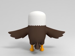 rigged eagle character 3d 3D Model