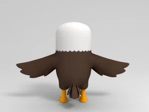 rigged eagle character 3d 3D Model