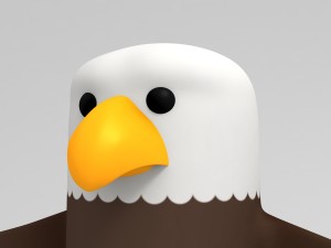 rigged eagle character 3d 3D Model