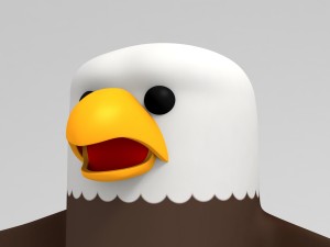 rigged eagle character 3d 3D Model