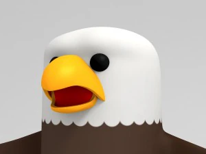 rigged eagle character 3d 3D Model