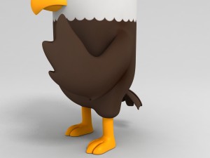 rigged eagle character 3d 3D Model