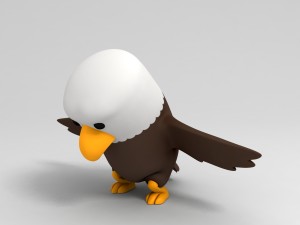 rigged eagle character 3d 3D Model