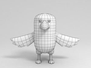 rigged eagle character 3d 3D Model