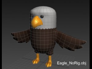 rigged eagle character 3d 3D Model