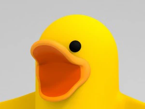 rigged yellow duck character 3D Model