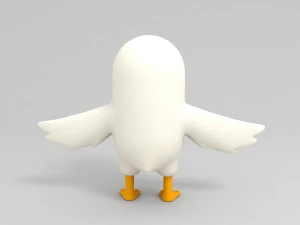 3d rigged duck character 3D Model