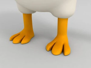 3d rigged duck character 3D Model