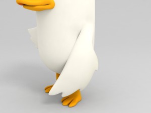3d rigged duck character 3D Model