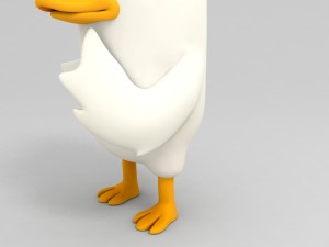 3d rigged duck character 3D Model