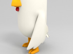 rigged chicken character 3d Modelo 3D