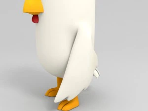 rigged chicken character 3d 3D Model