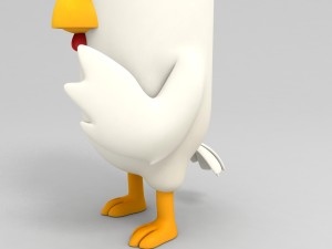 rigged chicken character 3d Modelo 3D