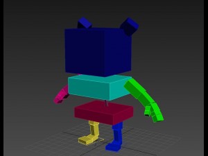 rigged cow character 3d Model 3D