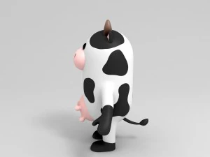 rigged cow character 3d 3D Model