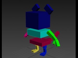 rigged cat character 3D Модель