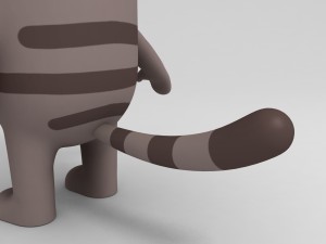 rigged cat character 3D Модель