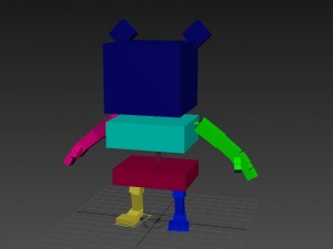 rigged bear character Model 3D