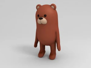 rigged bear character 3D Model