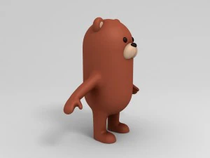 rigged bear character 3D Model