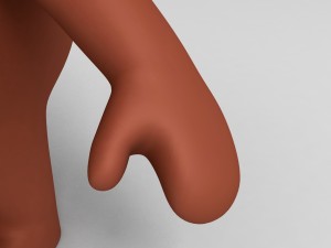 rigged bear character Model 3D