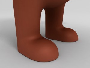 rigged bear character Model 3D
