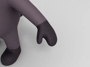 bufalo dei cartoni animati truccato Modello 3D