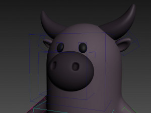 rigged cartoon buffalo 3D मॉडल