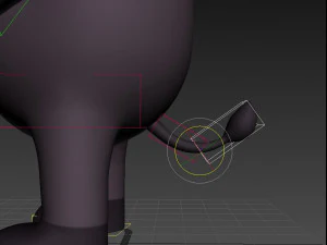 bufalo dei cartoni animati truccato Modello 3D
