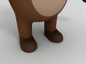 rigged cartoon reindeer 3D Model