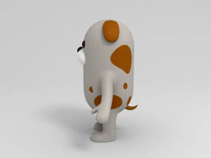 3d rigged cartoon dog 3D Model