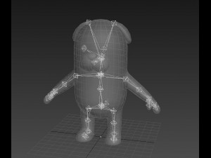 3d rigged cartoon dog 3D Model