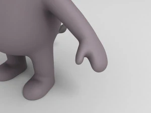 elefante truccato dei cartoni animati 3d Modello 3D