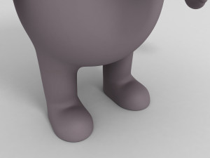rigged cartoon elephant 3d 3D Model