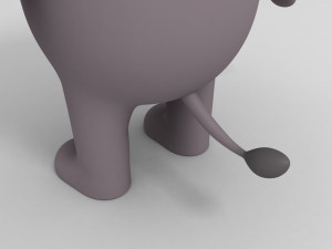 rigged cartoon elephant 3d 3D Model