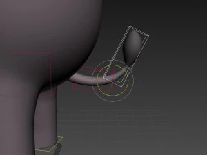 elefante truccato dei cartoni animati 3d Modello 3D