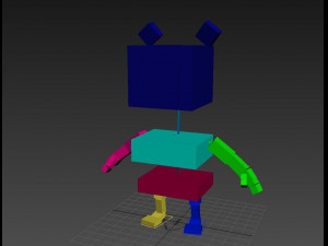 rigged cartoon giraffe model 3D मॉडल