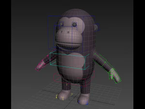 rigged cartoon gorilla 3d 3D Model