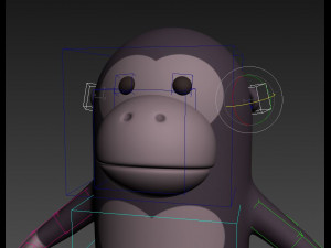 rigged cartoon gorilla 3d 3D Model