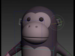 rigged cartoon gorilla 3d 3D Model