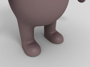 3d rigged cartoon hippopotamus 3D मॉडल