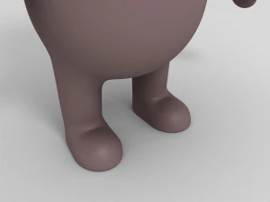 3d rigged cartoon hippopotamus 3D Model