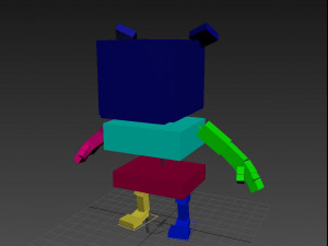 3d rigged cartoon hippopotamus 3D मॉडल