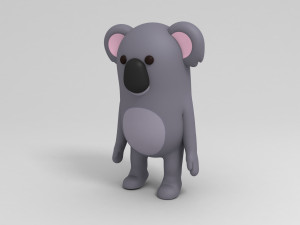 rigged cartoon koala 3D मॉडल